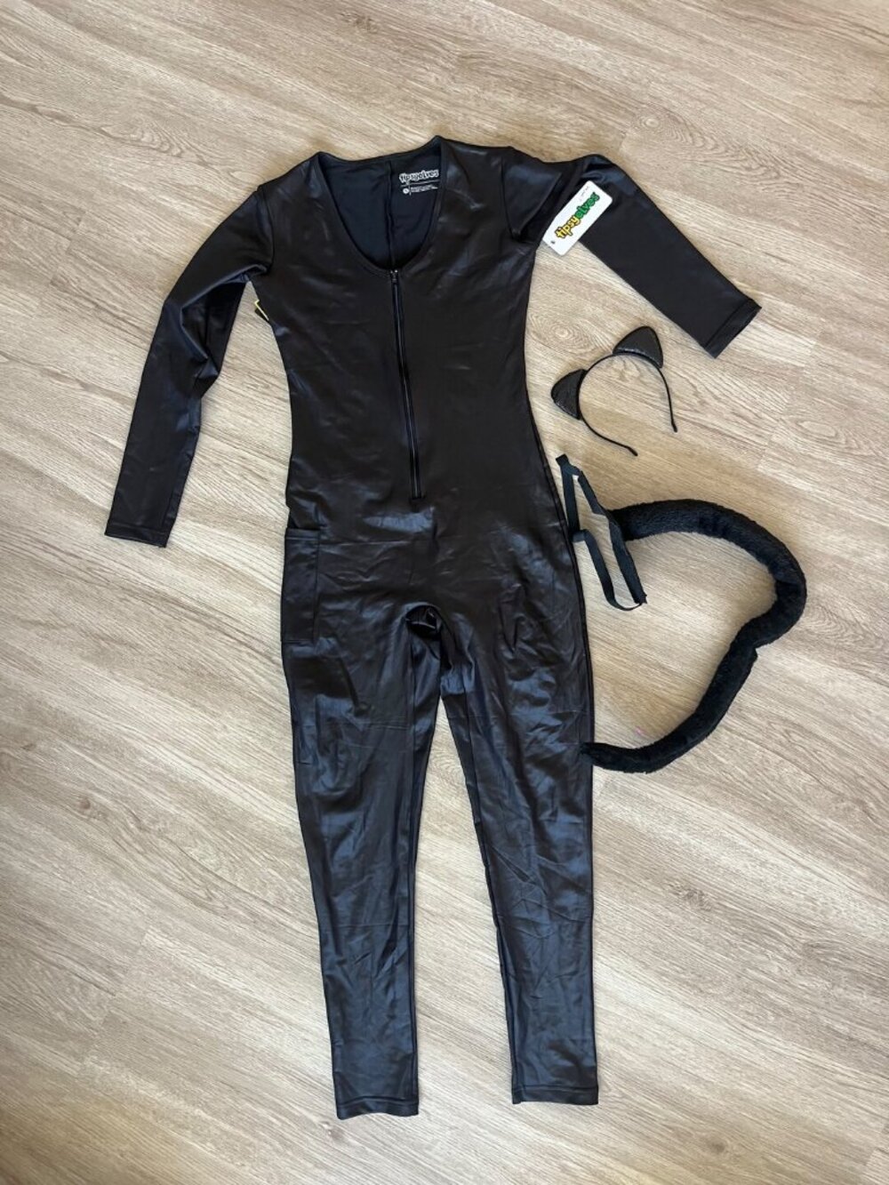 Tipsy Elves Black Cat Costume Jumpsuit S NWT